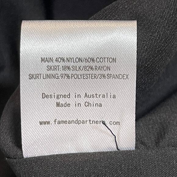 Fame and Partners Ramona Mini Dress Cocktail Event Special Occasion Women Size 4 - Picture 7 of 8